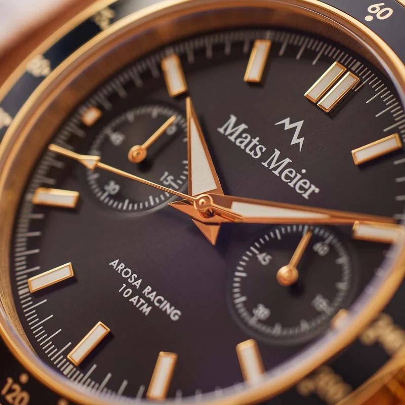Mats Meier Arosa Racing Hommes Montre Or MM50007