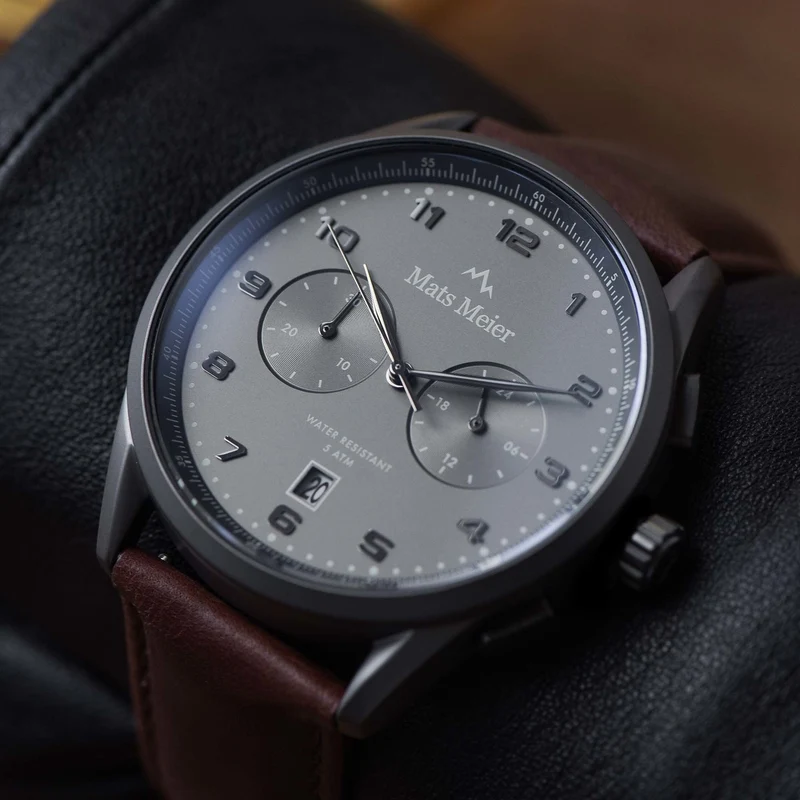 Mats Meier Mont Vélan Hommes Montre Marron MM10005
