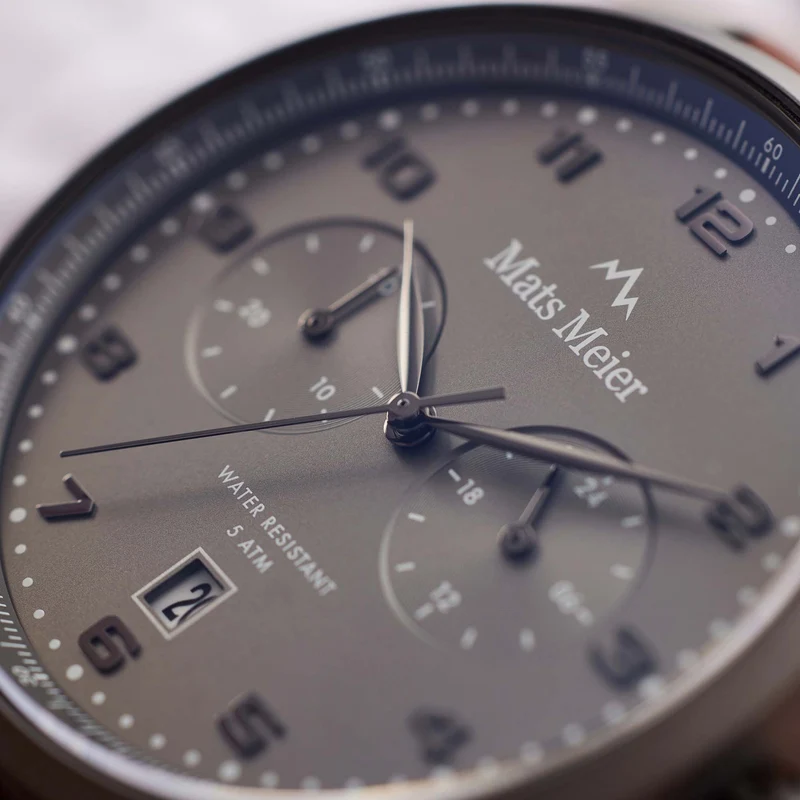 Mats Meier Mont Vélan Hommes Montre Marron MM10005