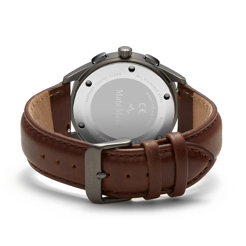 Mats Meier Mont Vélan Hommes Montre Marron MM10005