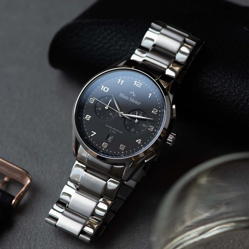 Mats Meier Mont Vélan Hommes Montre Argent MM10004