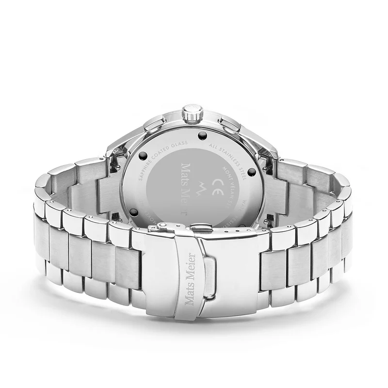 Mats Meier Mont Vélan Hommes Montre Argent MM10004