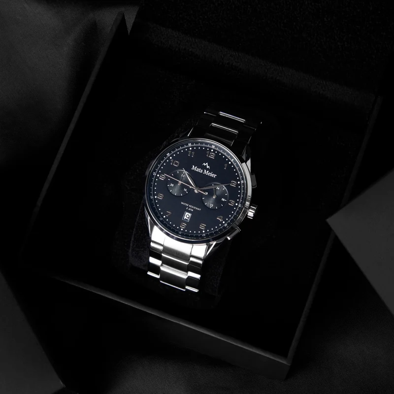 Mats Meier Mont Vélan Hommes Montre Argent MM10004