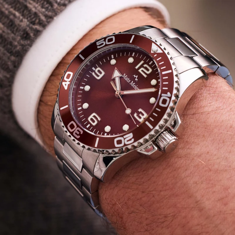 Mats Meier Ponte Dei Salti Hommes Montre Argent MM00526