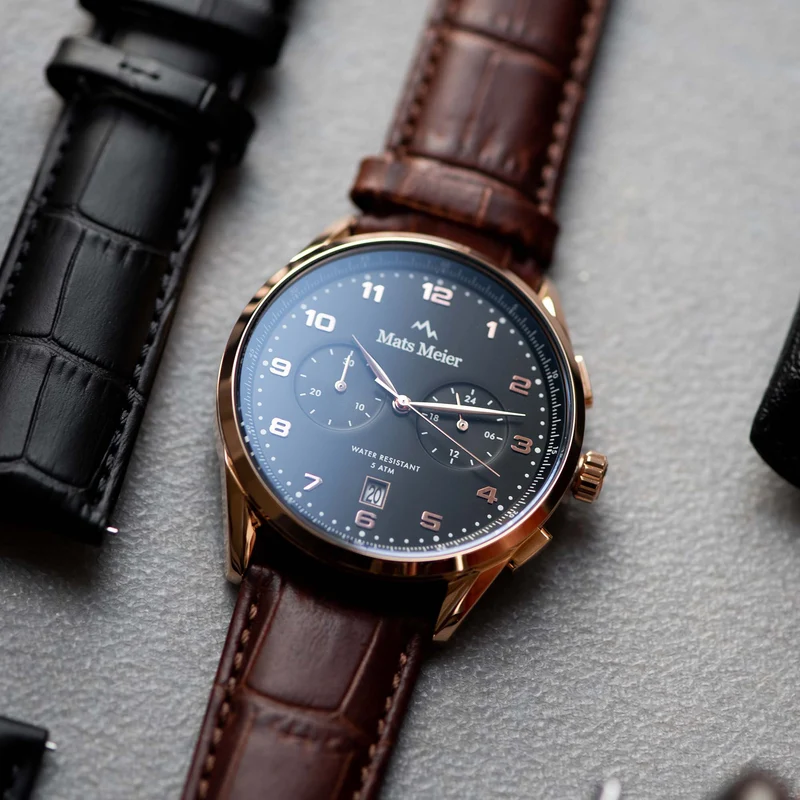 Mats Meier Mont Vélan Hommes Montre Marron MM10001