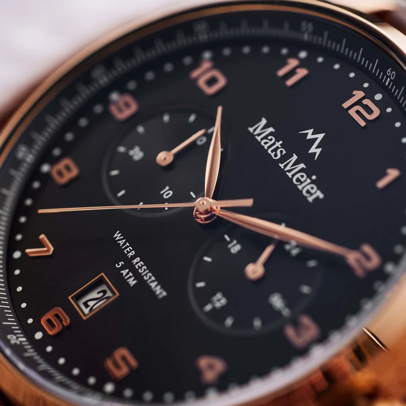 Mats Meier Mont Vélan Hommes Montre Marron MM10001