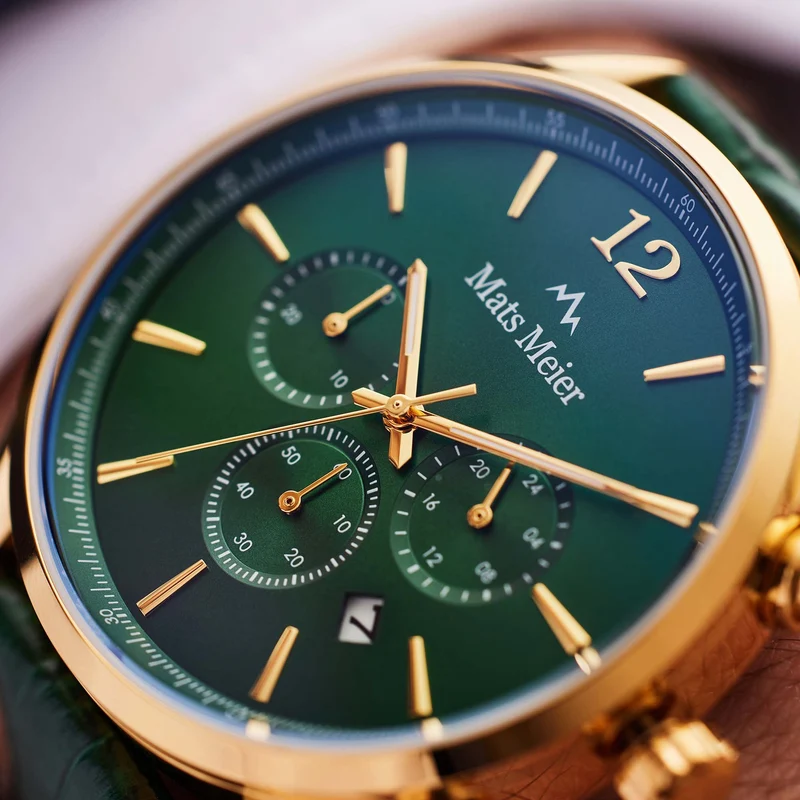 Mats Meier Grand Cornier Hommes Montre Vert MM00122