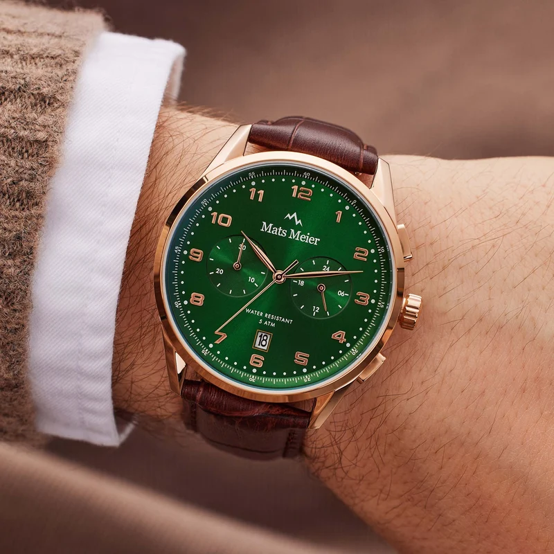 Mats Meier Mont Vélan Hommes Montre Marron MM10002