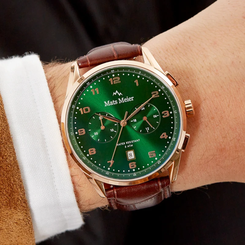 Mats Meier Mont Vélan Hommes Montre Marron MM10002
