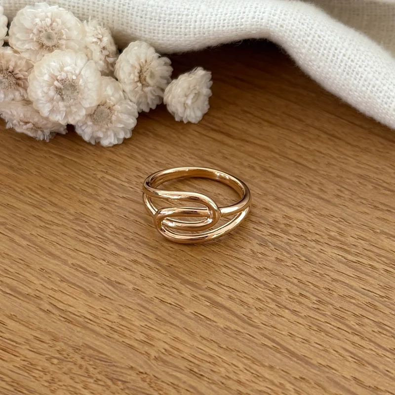 Bague "Romy" plaqué or