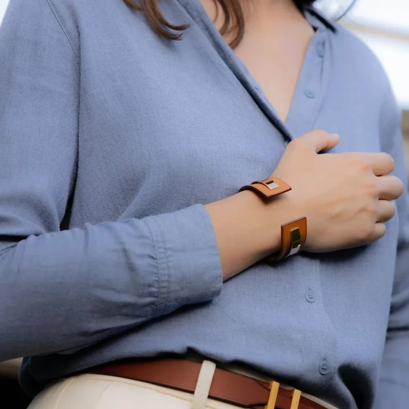 Bracelet manchette camel | DEIÄ