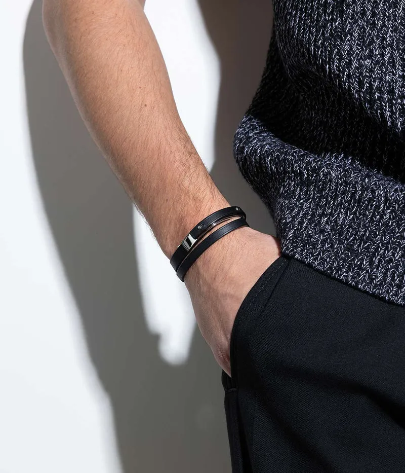 Bracelet noir homme | U'ROCK