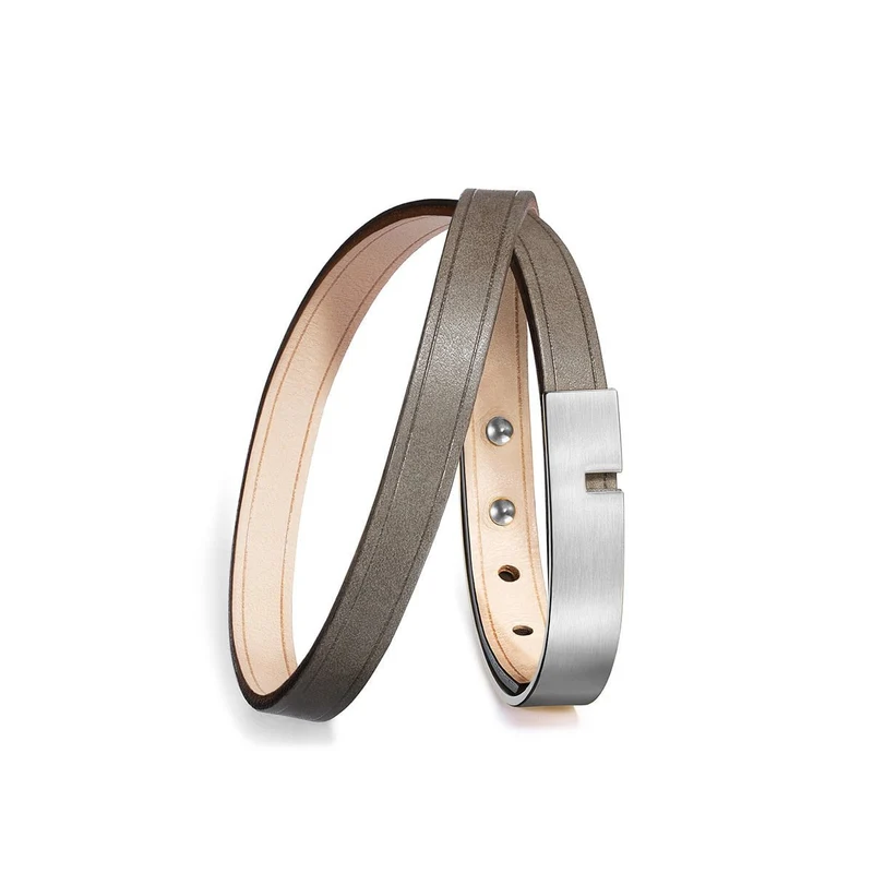 Bracelet double tour argent | U'TURN TWICE