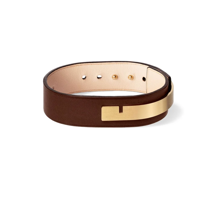 Bracelet homme large fermoir or | U'TURN.18
