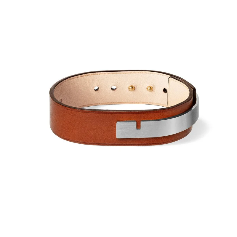 Bracelet large cuir acier | U'TURN.18