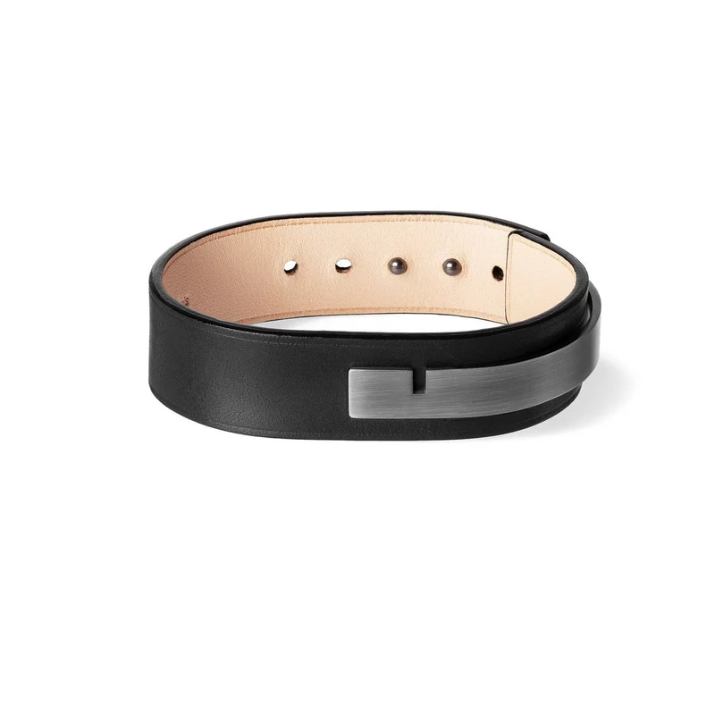 Bracelet large cuir acier | U'TURN.18
