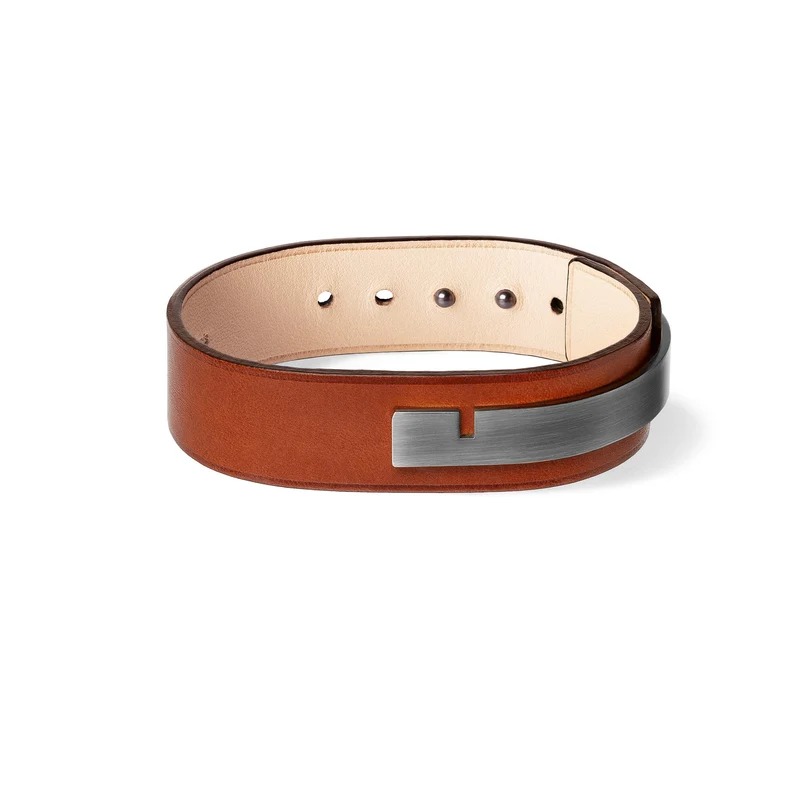 Bracelet large cuir acier | U'TURN.18