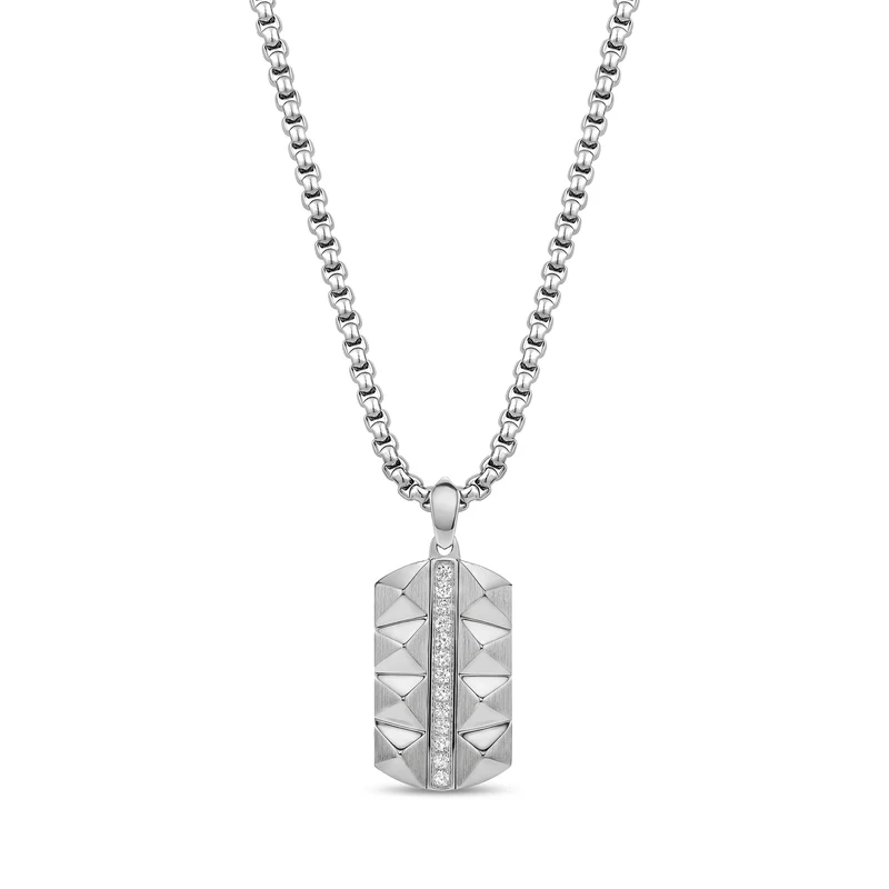plaque d'identité en diamant de laboratoire à facettes
