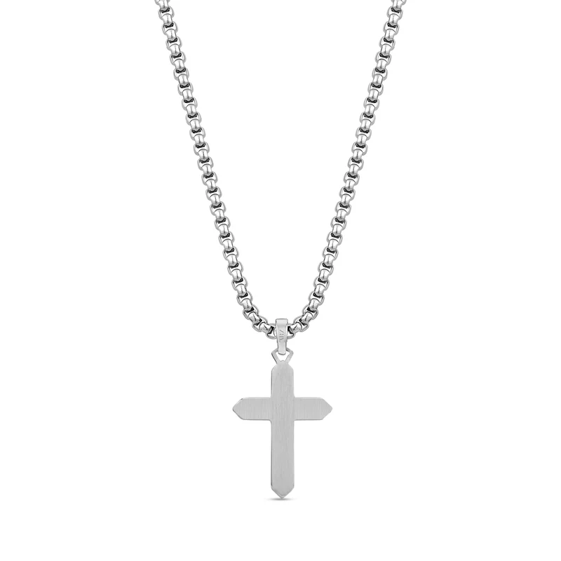 Pendentif crucifix bicolore