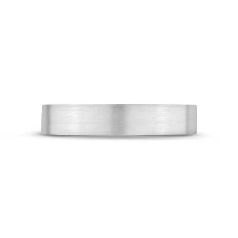 Jonc de mariage plat mat de 4 mm