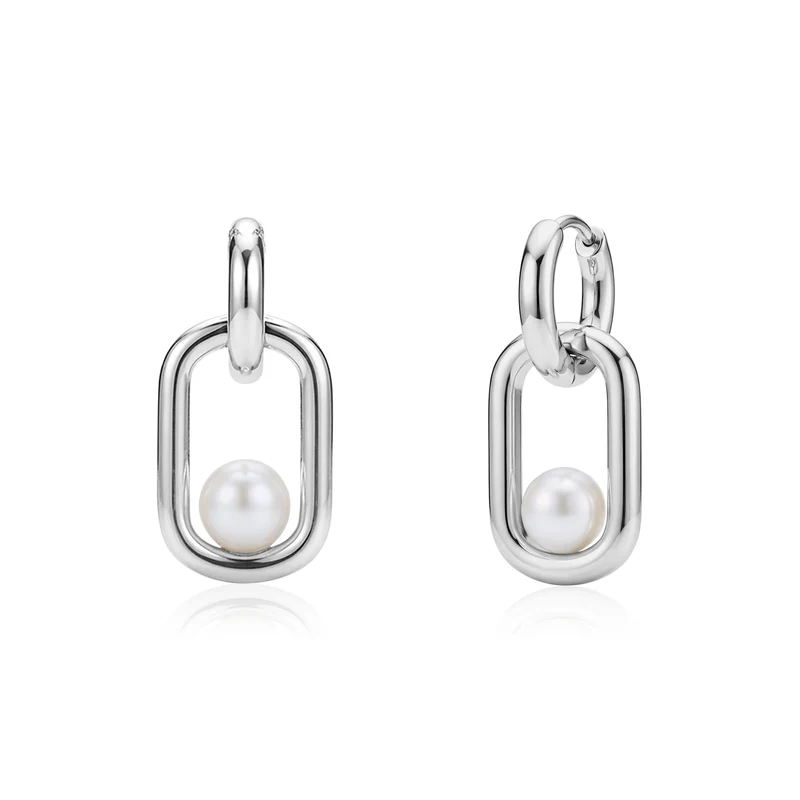 Boucles d'oreilles « Pearl Link Signature »