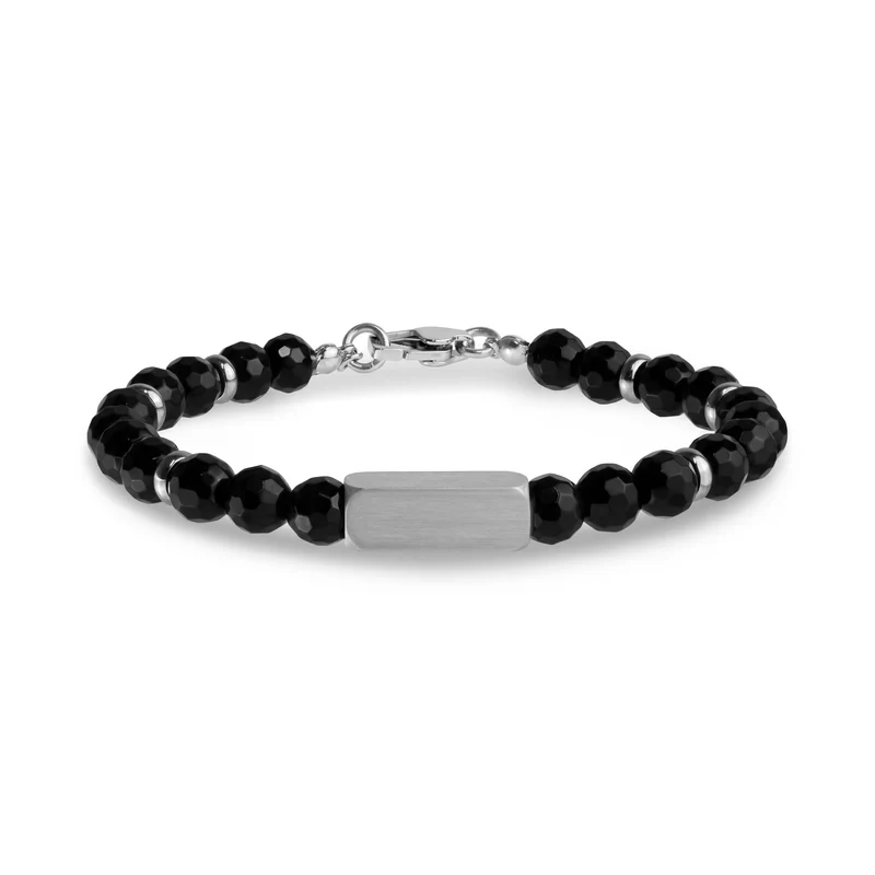 Bracelet en perles de pierre personnalisables