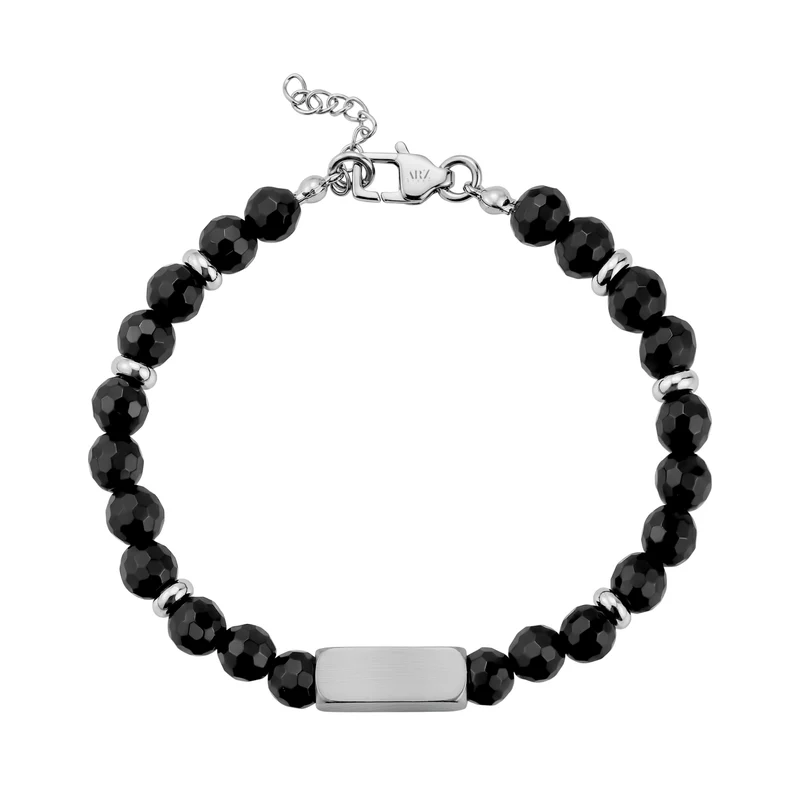 Bracelet en perles de pierre personnalisables
