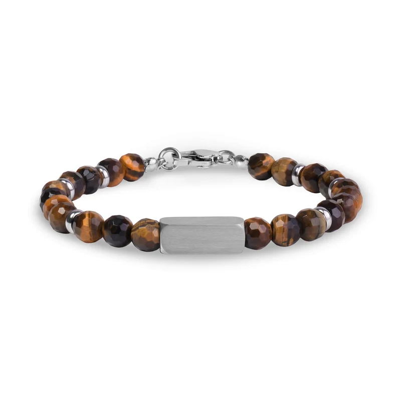 Bracelet en perles de pierre personnalisables