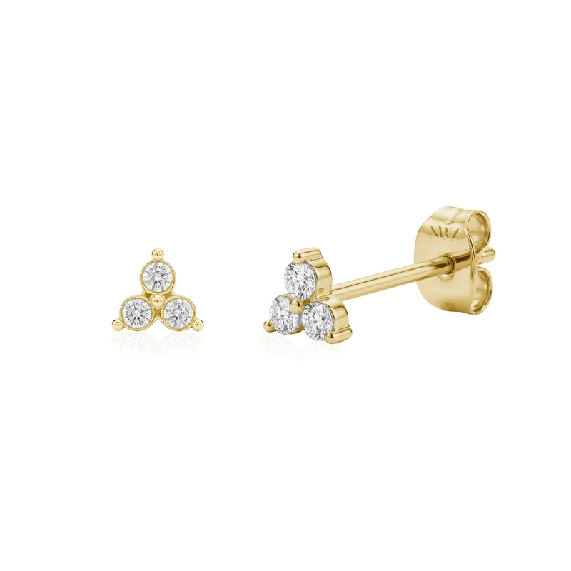 Petites boucles d'oreilles en forme de fleur de lotus