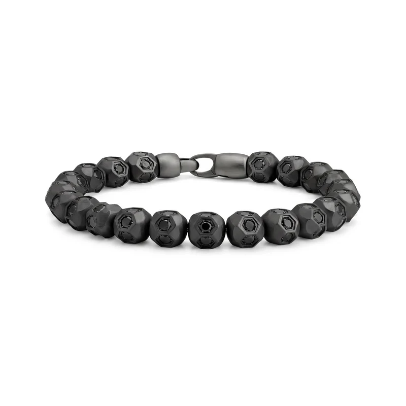 Bracelet en perles de verre mat