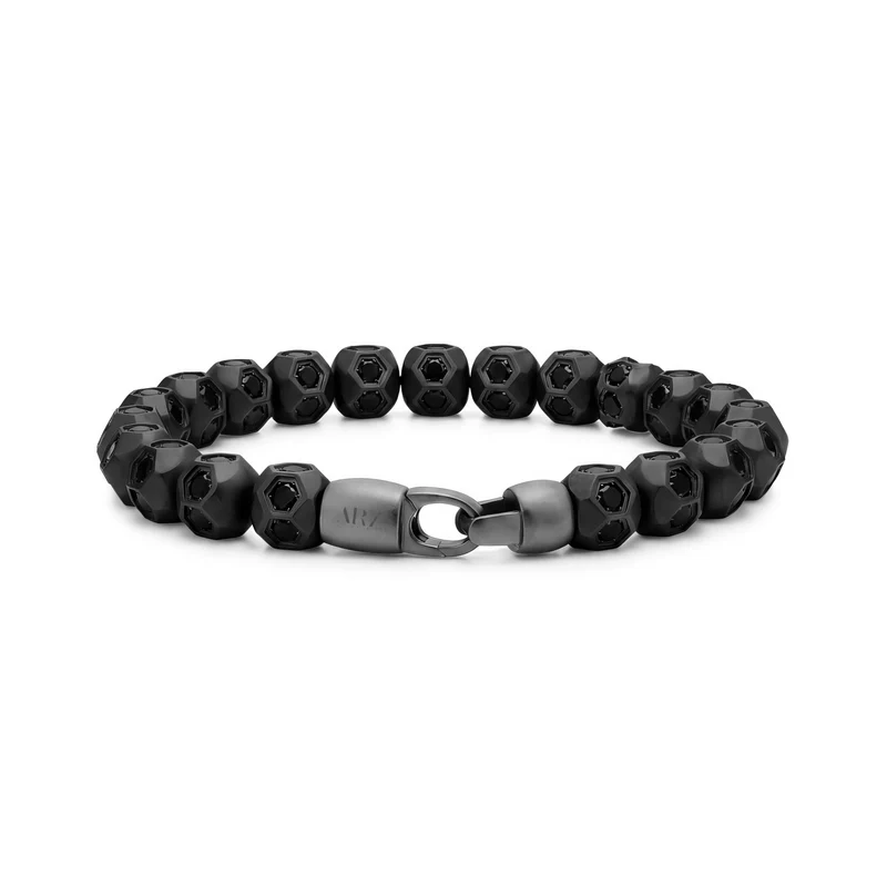 Bracelet en perles de verre mat