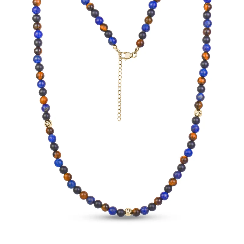 Bracelet à trois rangs avec pierres précieuses