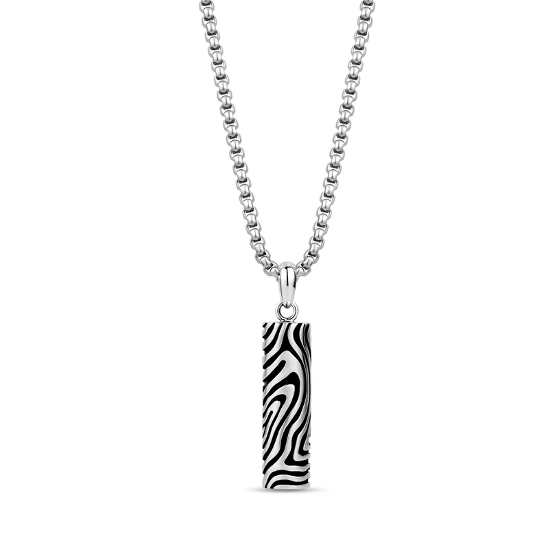 Pendentif urne en marbre noir
