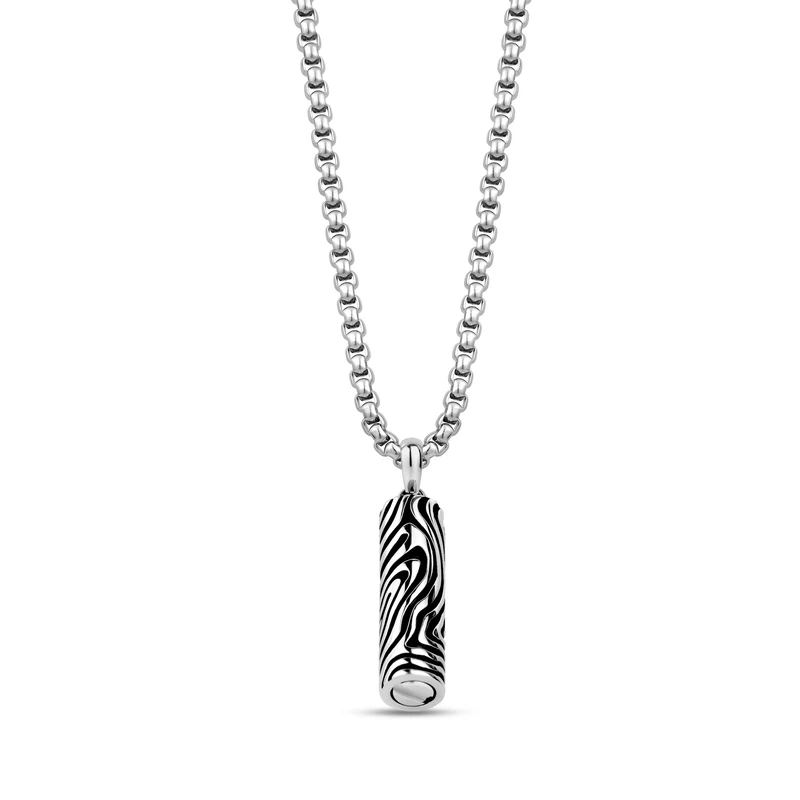 Pendentif urne en marbre noir