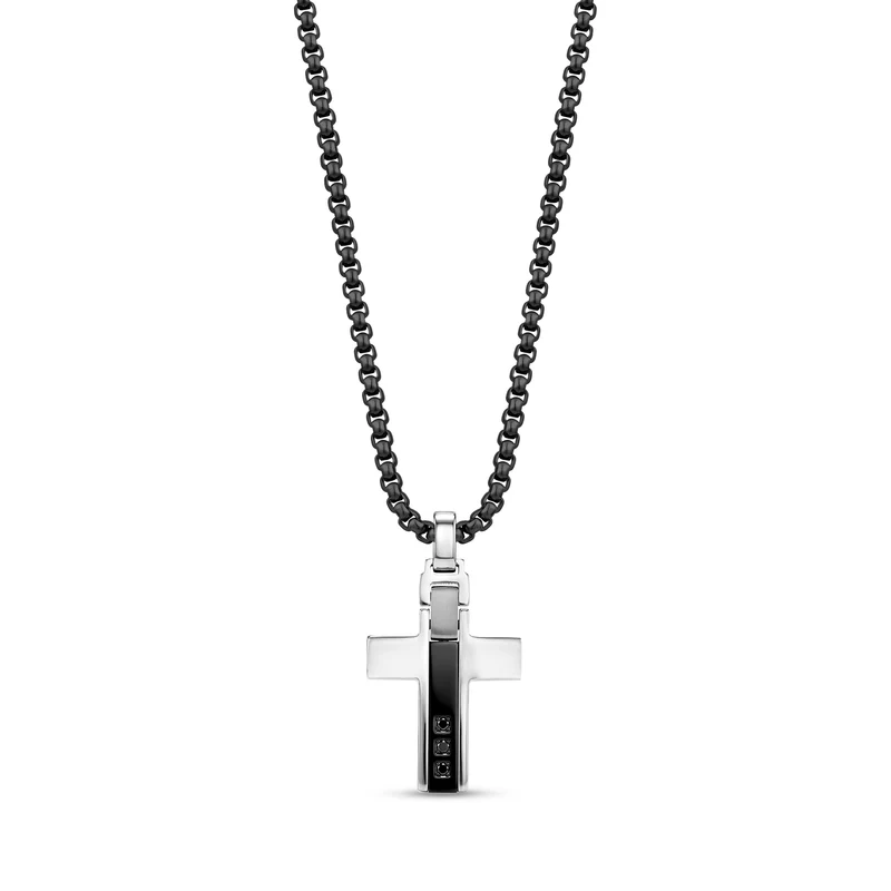 Pendentif croix Midnight Bar