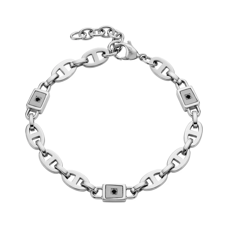 Bracelet en acier inoxydable Black Stone