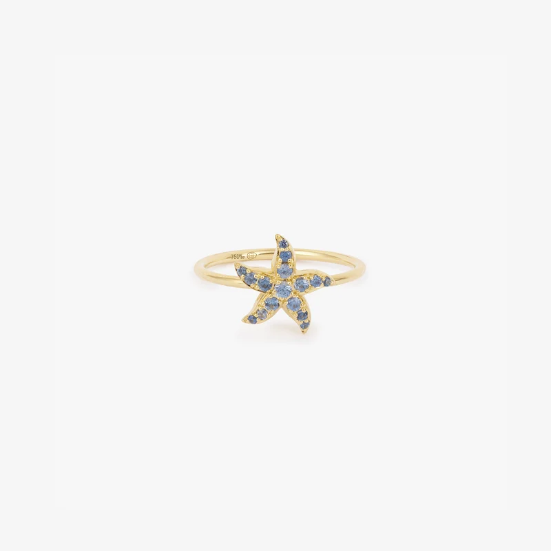 Starfish Ring Blue
