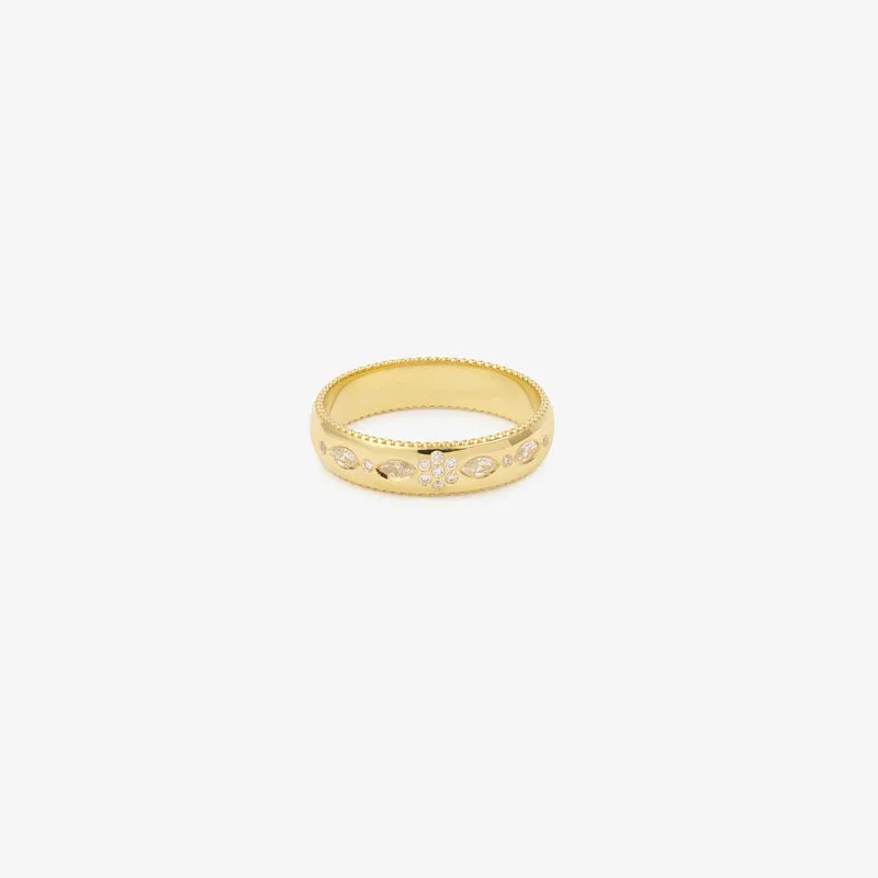 Miniflower Love Ring 4–Full Diamond