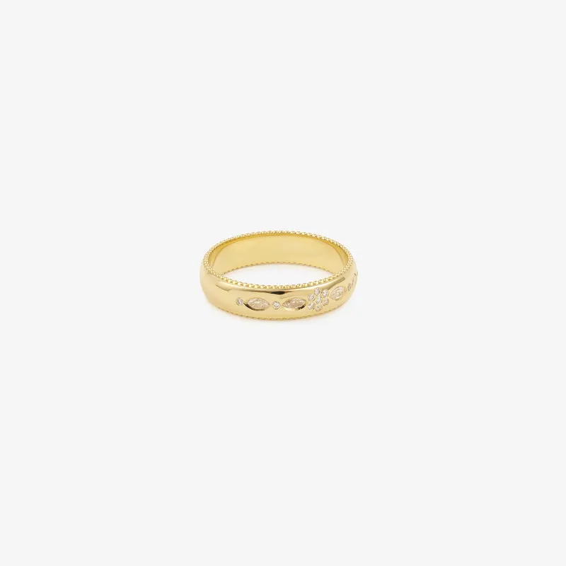 Miniflower Love Ring 4–Full Diamond