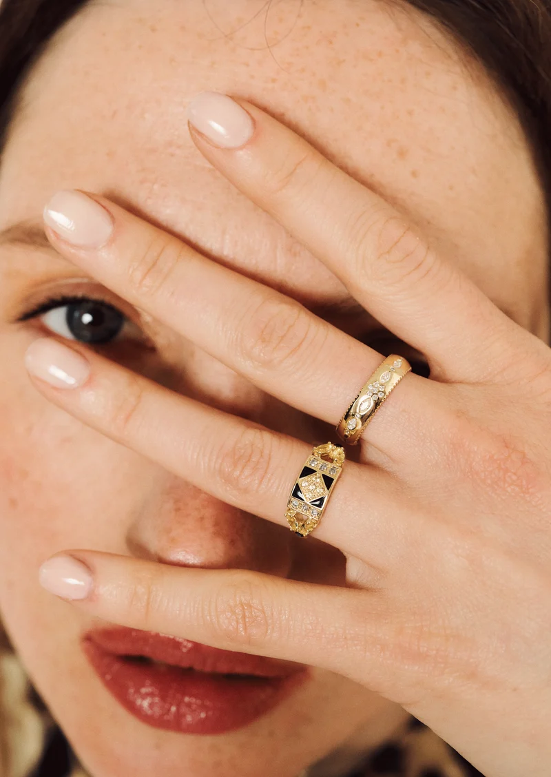 Miniflower Love Ring 4–Full Diamond