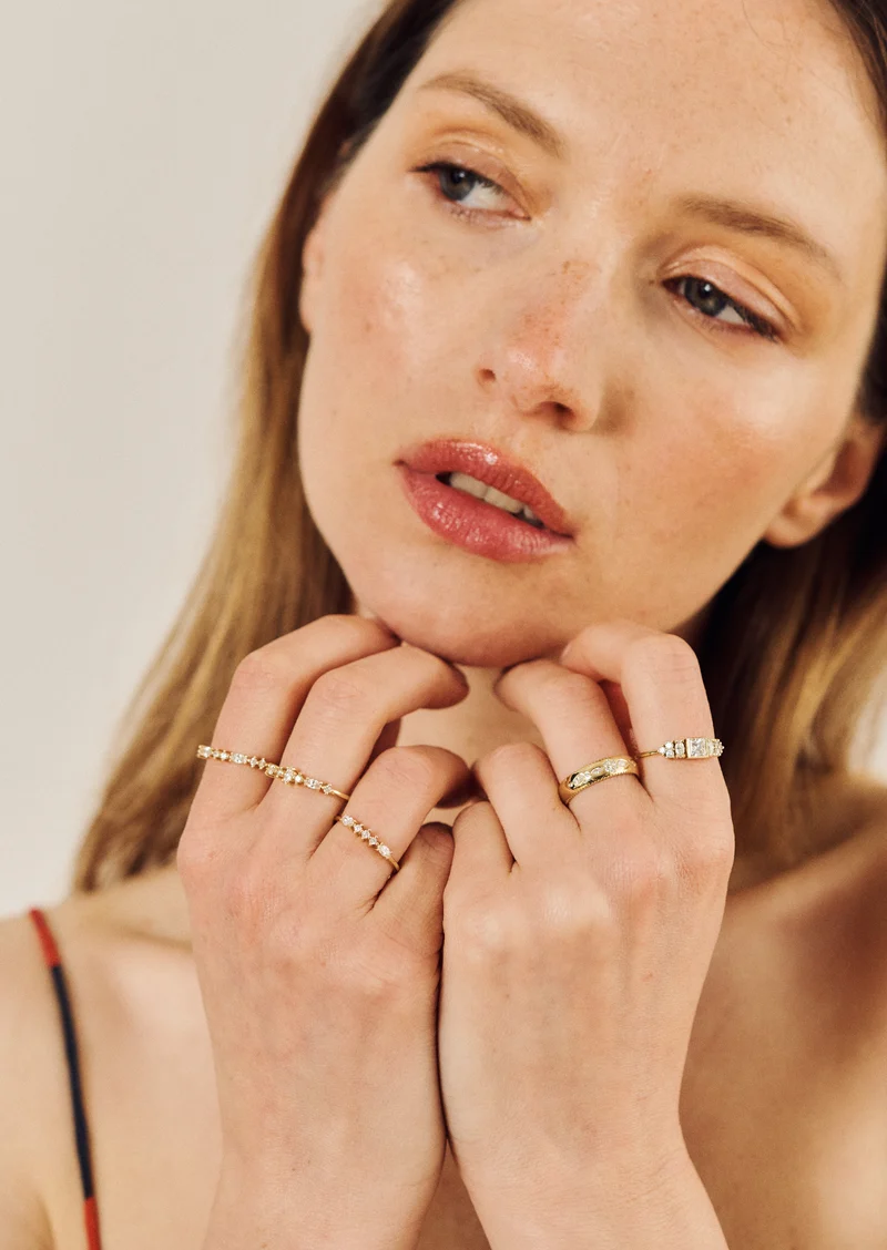 Miniflower Love Ring 4–Full Diamond