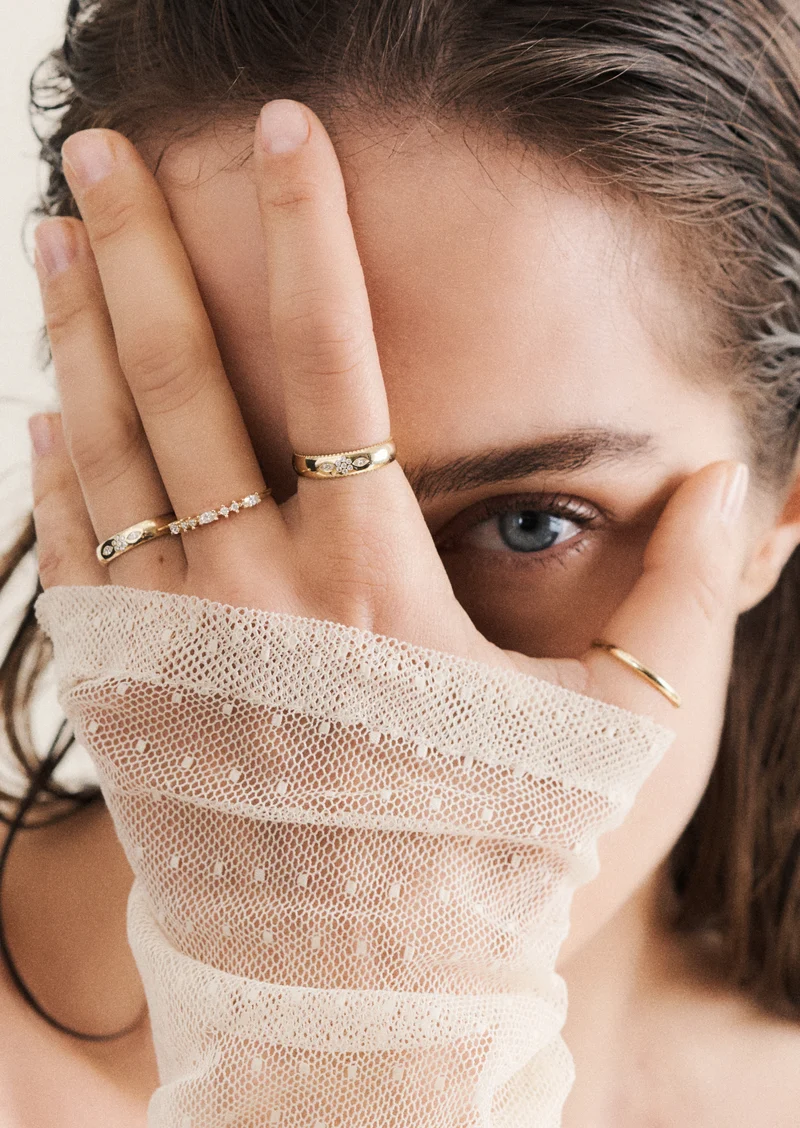 Miniflower Love Ring 2–Full Diamond