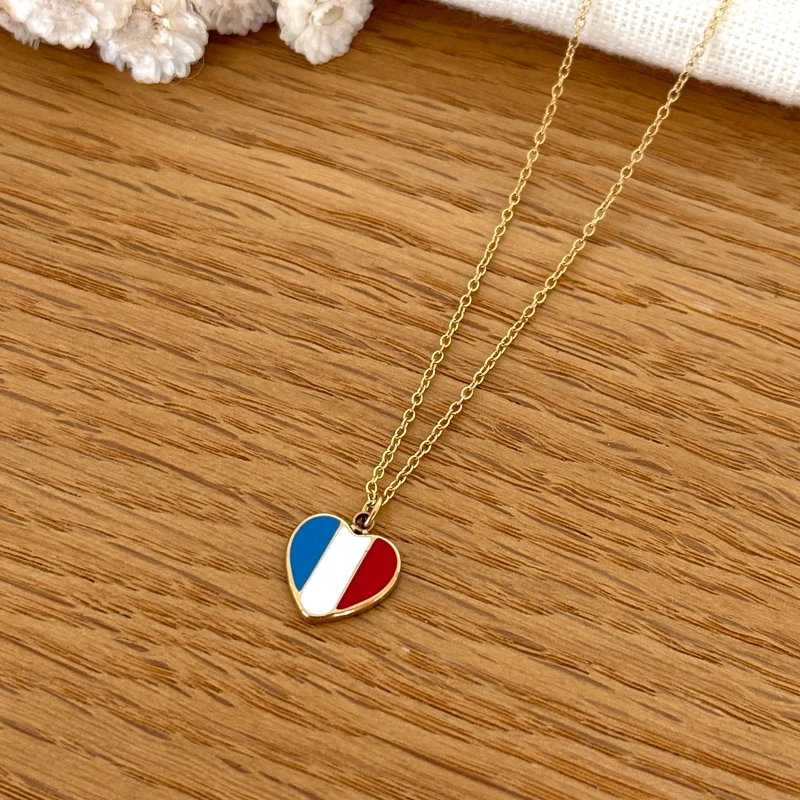 Collier "France" acier