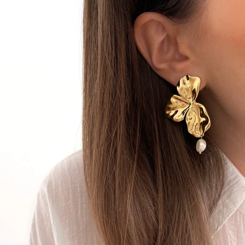 Boucles d'oreilles "Florence" acier