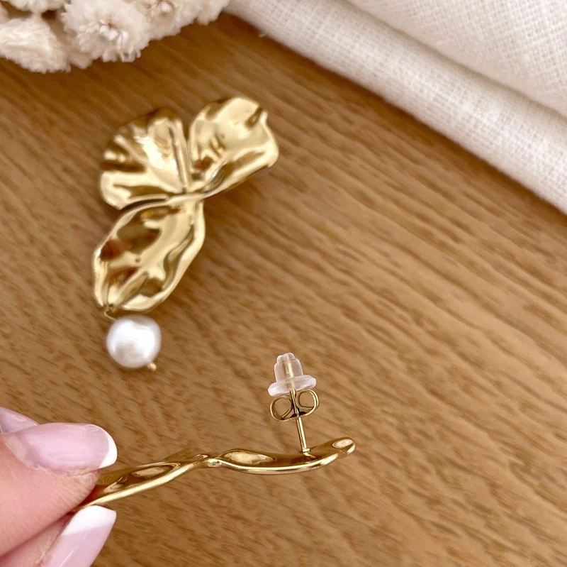 Boucles d'oreilles "Florence" acier