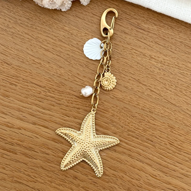 Bijou de sac "Etoile de mer" acier