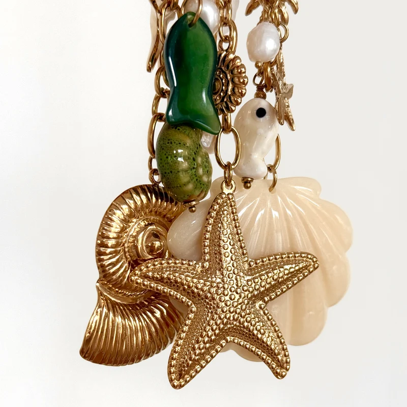 Bijou de sac "Ammonite" acier