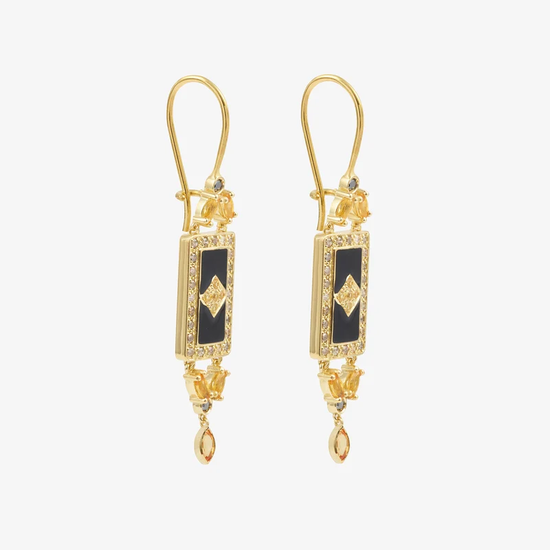 Ava Earrings 1–Yellow
