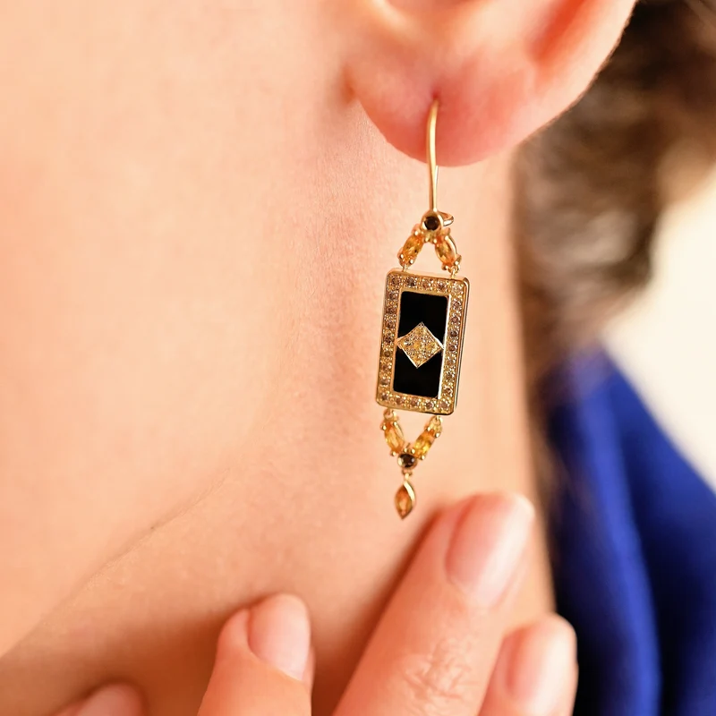 Ava Earrings 1–Yellow