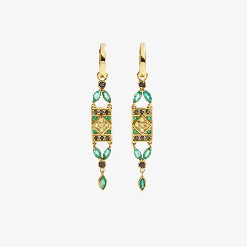 Ava Earrings 1–Green